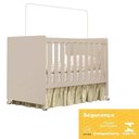 Ver imagem 5 de Berço Mini Cama Katatau Flex Areia Fosco com Colchão D18 de 10cm - Reller Móveis Areia Fosco