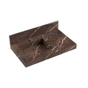 Ver imagem 4 de Conjunto para Banheiro Espelho Gabinete Lavatório em Porcelanato com Cuba Esculpida 80cm 