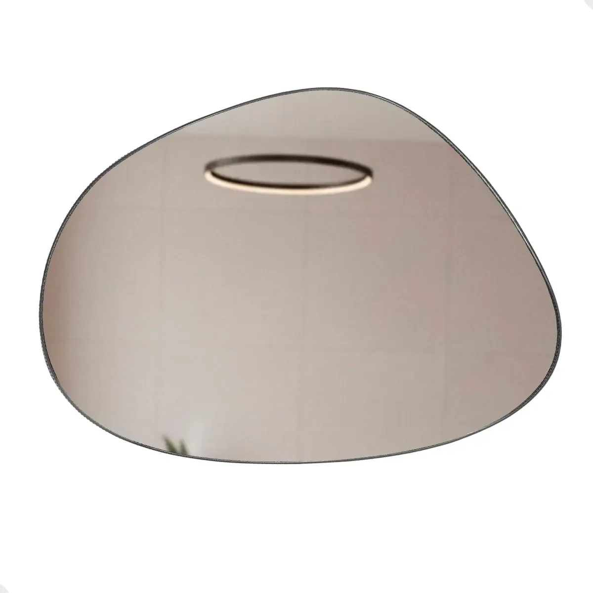 Ver imagem 2 de Espelho com Led Quente Decorativo de Parede Sala Quarto Banheiro Hall Camarim 44x64cm Mod. Nuvem