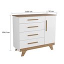 Ver imagem 6 de Quarto de Bebê com Cômoda 1 Porta e Berço Retrô