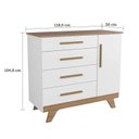 Ver imagem 6 de Quarto de Bebê com Cômoda 1 Porta e Berço Retrô