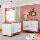 Ver imagem 1 de Quarto de Bebê com Cômoda 1 Porta e Berço Retrô