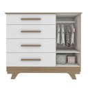 Ver imagem 4 de Quarto de Bebê com Cômoda 1 Porta e Berço Retrô