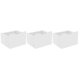 Conjunto Nicho Organizador 6 Gavetas Branco/Preto - 5 Conjunto Nicho Organizador 6 Gavetas Branco/Preto - 5