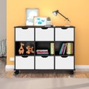 Ver imagem 1 de Conjunto Nicho Organizador 6 Gavetas Branco/Preto