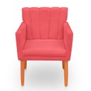 Ver imagem 4 de Kit com 2 Poltronas Cadeiras Elegante Confortável e Reforçada para Sala Carol Suede