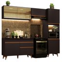 Ver imagem 3 de Armário de Cozinha Completa 250cm Preto Reims Madesa XA03