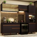 Ver imagem 1 de Armário de Cozinha Completa 250cm Preto Reims Madesa XA03