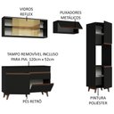 Ver imagem 5 de Armário de Cozinha Completa 250cm Preto Reims Madesa XA03