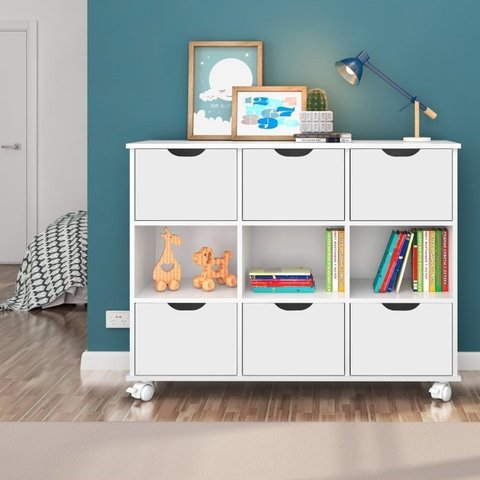 Nicho Organizador com 6 Gavetas Branco
