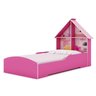 Quarto Infantil com Cama e Guarda Roupa Casinha  - 9