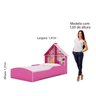 Quarto Infantil com Cama e Guarda Roupa Casinha  - 11
