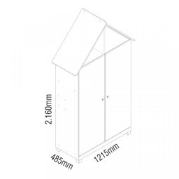 Quarto Infantil com Cama e Guarda Roupa Casinha  - 6