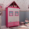 Quarto Infantil com Cama e Guarda Roupa Casinha  - 3