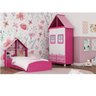 Quarto Infantil com Cama e Guarda Roupa Casinha  - 1