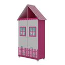 Ver imagem 5 de Quarto Infantil com Cama e Guarda Roupa Casinha 