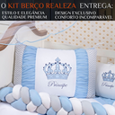 Ver imagem 2 de Enxoval Berço 11 Peças Menino Realeza Bordado com Mosquiteiro:azul
