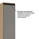 Ver imagem 3 de Balcão de Cozinha sem Tampo 1 Porta 20cm Essenza Luciane Móveis
