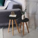 Ver imagem 5 de Kit 2 Mesinhas de Canto Decorativa Sala Quarto