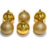 Kit 12 Bolas Douradas Enfeite Natalino Árvore Natal 50mm - 2