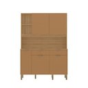 Ver imagem 2 de Armário de Cozinha 144,7 Cm Flora 5 Portas 2 Gavetas Freijó/caramelo - Kits Paraná