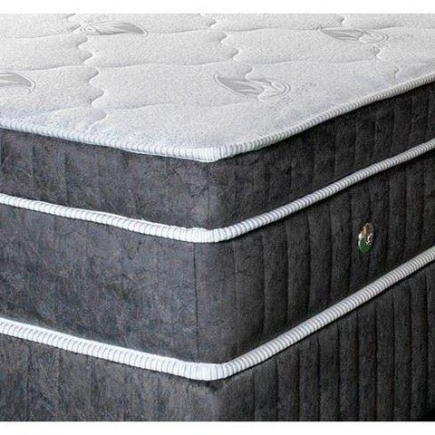 Colchão King GENKI KENKO Terapêutico Molas Ensacadas Super Suede Cor:Cinzachumbo