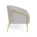 Ver imagem 5 de Poltrona Sala Industrial Alta Dourado Stella Suede D03 - D’Rossi