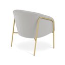 Ver imagem 6 de Poltrona Sala Industrial Alta Dourado Stella Suede D03 - D’Rossi