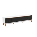 Ver imagem 2 de Rack Kappesberg 3 Portas Branco/preto Fosco 218cm