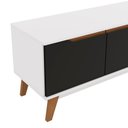 Ver imagem 5 de Rack Kappesberg 3 Portas Branco/preto Fosco 218cm