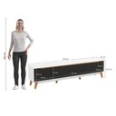 Ver imagem 4 de Rack Kappesberg 3 Portas Branco/preto Fosco 218cm