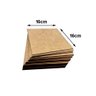 Kit com 80 Placas Mdf Lisa 3mm Tamanho 16x16cm - 3