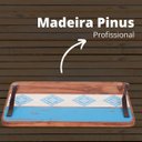 Ver imagem 4 de Bandeja de Madeira Cantinho Café Servir na Cama Grande Decor Cor:tres Faixas
