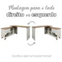 Ver imagem 5 de Conjunto para Escritório 2 Escrivaninhas Gold Olmo/Branco Artany