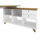 Ver imagem 3 de Conjunto para Escritório 2 Escrivaninhas Gold Olmo/Branco Artany