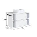 Ver imagem 4 de Gabinete de Banheiro com Cuba Crpro-BAL022 Suspenso 1 Porta 1 Gaveta MDP 80cm Multimóveis