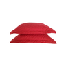 Par de Capa Porta Travesseiro Matelado Microfibra com Abas Cama Posta:vermelho - 1
