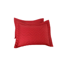 Ver imagem 2 de Par de Capa Porta Travesseiro Matelado Microfibra com Abas Cama Posta:vermelho