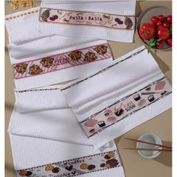 Kit Pano de Copa Atoalhado com 4 Peças - Bella Cucina Lufamar - 1