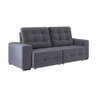 Sofá 4 Lugares Bonno com Assento Retrátil e Encosto Reclinável em Tecido Suede 230cm Linoforte - 3