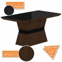 Ver imagem 2 de Conjunto Mesa de Jantar 6 Cadeiras Nairóbi Imbuia/preto/preto - Móveis Arapongas