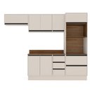 Ver imagem 4 de Armário de Cozinha Modulada Completa 4 Peças 270cm com Tampo 250047 Koya Politorno Móveis