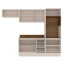 Ver imagem 6 de Armário de Cozinha Modulada Completa 4 Peças 270cm com Tampo 250047 Koya Politorno Móveis