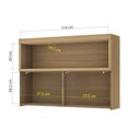 Ver imagem 4 de Armário Aéreo P Cozinha Marquesa 120cm 1 Porta Basculante MDF Verde Nesher Móveis