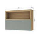 Ver imagem 3 de Armário Aéreo P Cozinha Marquesa 120cm 1 Porta Basculante MDF Verde Nesher Móveis
