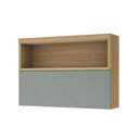 Ver imagem 1 de Armário Aéreo P Cozinha Marquesa 120cm 1 Porta Basculante MDF Verde Nesher Móveis