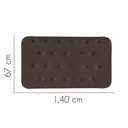Ver imagem 2 de Painel Estofado Luxo Capitonê Brenda 140cm Casal para Cama Box Corino Marrom - Gat Magazine