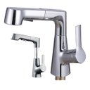 Ver imagem 1 de Torneira Gourmet Extensivel Banheiro Dois Jatos Articulada Ducha Monocomando Pia Mesa Bancada Agua Q