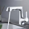 Torneira Gourmet Extensivel Banheiro Dois Jatos Articulada Ducha Monocomando Pia Mesa Bancada Agua Q - 3