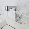 Torneira Gourmet Extensivel Banheiro Dois Jatos Articulada Ducha Monocomando Pia Mesa Bancada Agua Q - 7